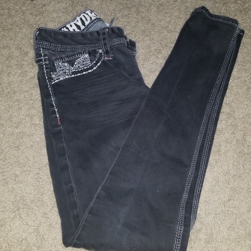 Hydraulic Embellished Jean's